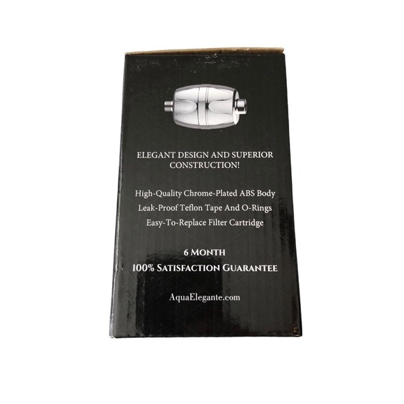 New Shower Water Filter For Showerhead by Aqua Elegante Chrome Opened Box - Picture 8 of 12